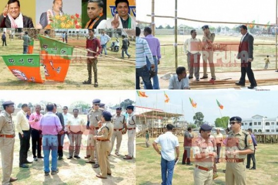 Security tightened as opposition BJP to kick off biggest ever rally at Astabol Stadium: Assam CMâ€™s arrival will be 'centre of attraction'